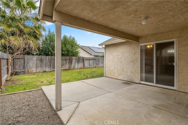 view of patio / terrace with a fenced backyard