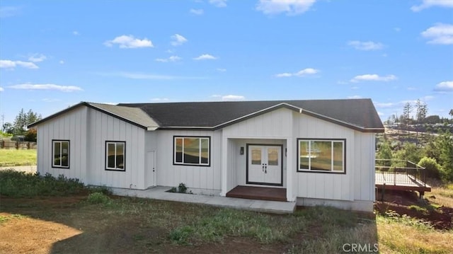 5627 Newland Rd, Paradise, CA 95969 - view of front of property featuring a wooden deck and board and batten siding