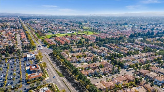 drone / aerial view with a residential view