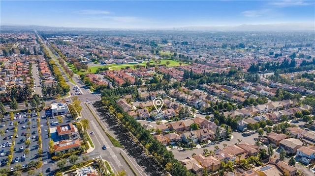 aerial view featuring a residential view