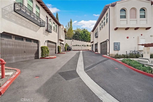 view of street featuring a residential view