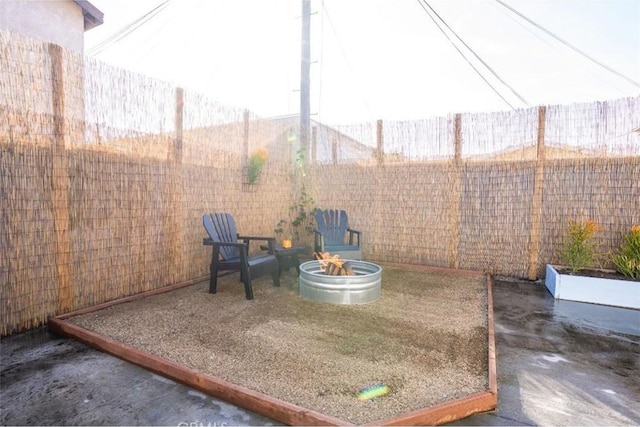 view of patio / terrace featuring a fenced backyard