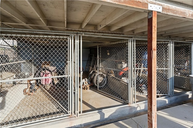 view of storage room