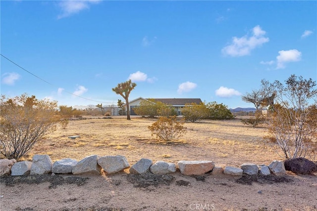 view of yard featuring a rural view