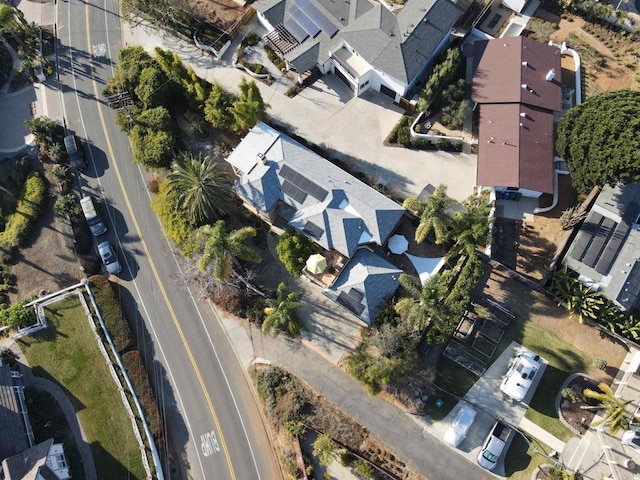 aerial view featuring a residential view