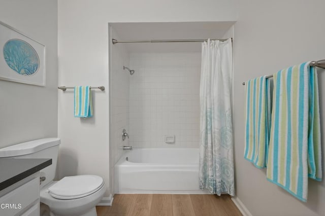 4200 Via Arbolada Unit 207, Los Angeles, CA 90042 - full bathroom with vanity, shower / bath combination with curtain, and wood finished floors