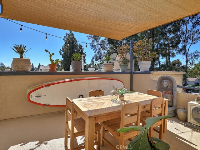 view of patio / terrace with outdoor dining area