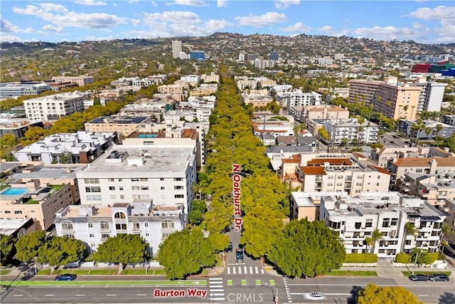 bird's eye view with a view of city