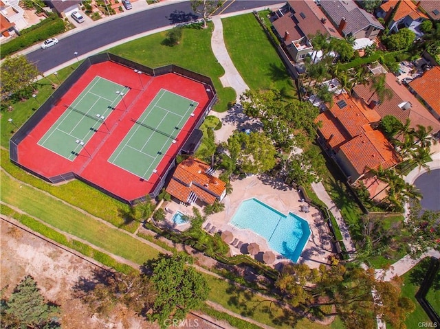 birds eye view of property featuring a residential view