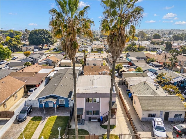 drone / aerial view featuring a residential view