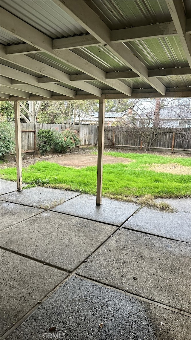 view of patio / terrace with a fenced backyard