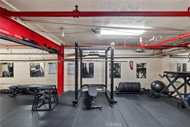 view of exercise room