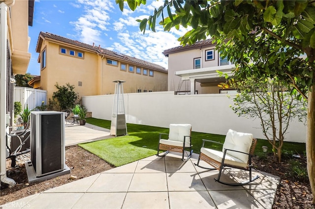 view of patio with a fenced backyard