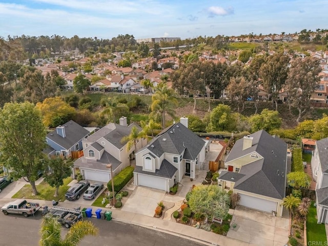 drone / aerial view featuring a residential view