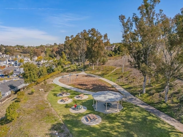 drone / aerial view featuring a residential view