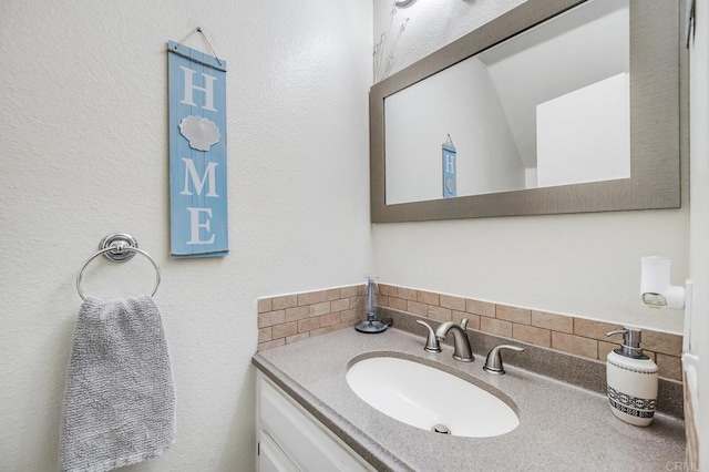 bathroom with vanity