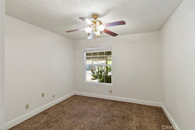 2655 Marseille Way, Stockton, CA 95209 - unfurnished room with carpet, a ceiling fan, a textured ceiling, and baseboards