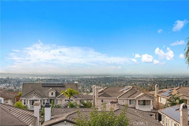 drone / aerial view featuring a residential view