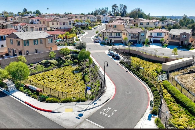 bird's eye view featuring a residential view