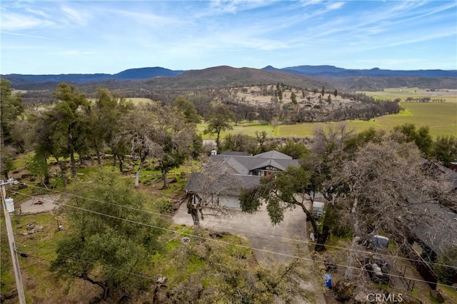 18945 Timber Point Rd, Hidden Valley Lake, CA 95467 - drone / aerial view featuring a mountain view