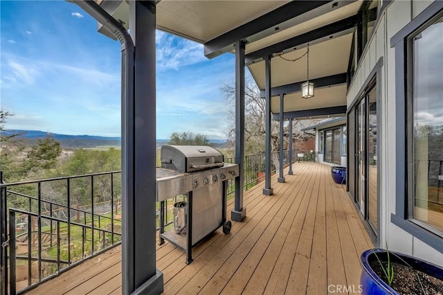 18945 Timber Point Rd, Hidden Valley Lake, CA 95467 - wooden deck featuring a grill
