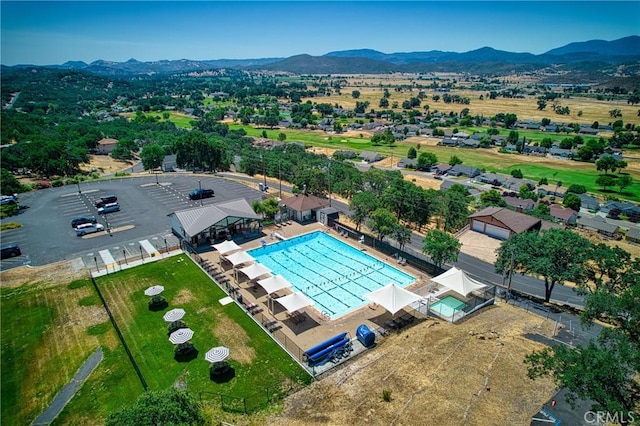 18945 Timber Point Rd, Hidden Valley Lake, CA 95467 - birds eye view of property with a mountain view