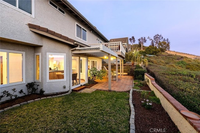 exterior space with a patio and a pergola