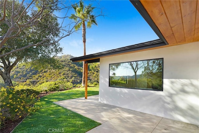 exterior space with a patio