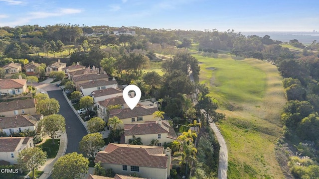 aerial view featuring a residential view