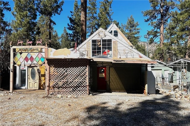 view of front of home