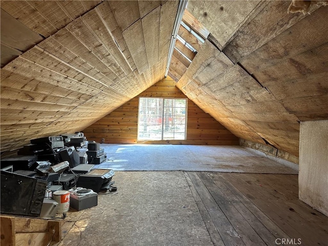 view of attic