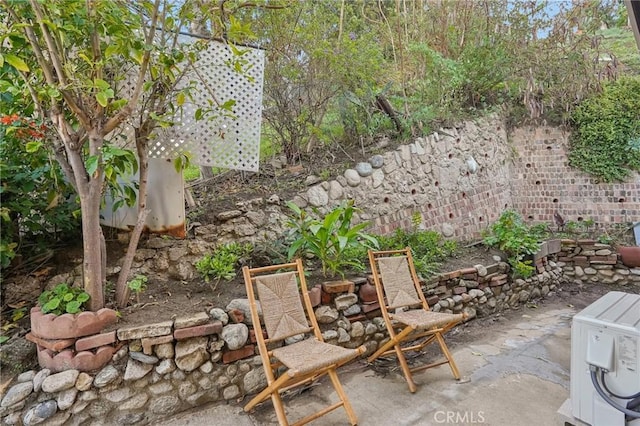 view of patio with fence