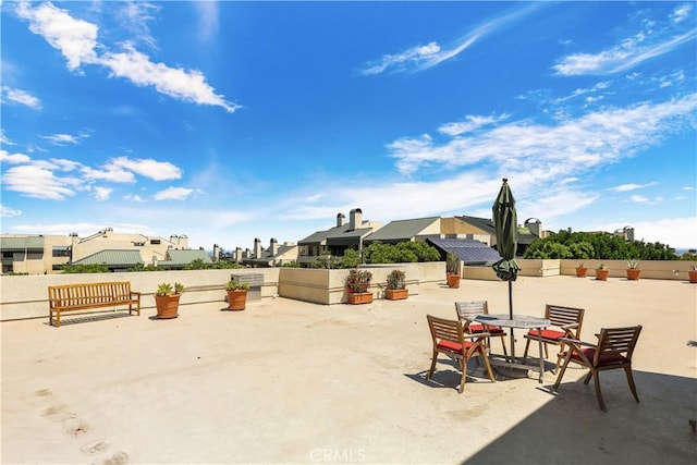 view of patio with a residential view