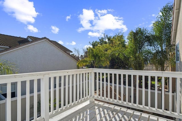 view of balcony