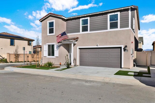36540 Diego Springs Ave, Murrieta, CA 92563 - traditional home with an attached garage, concrete driveway, stucco siding, and fence