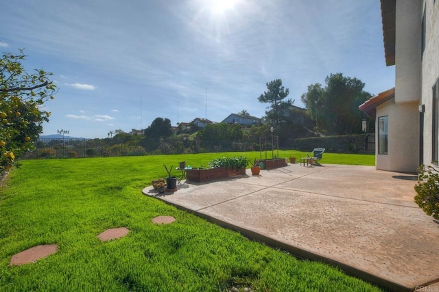 view of patio / terrace with a fenced backyard