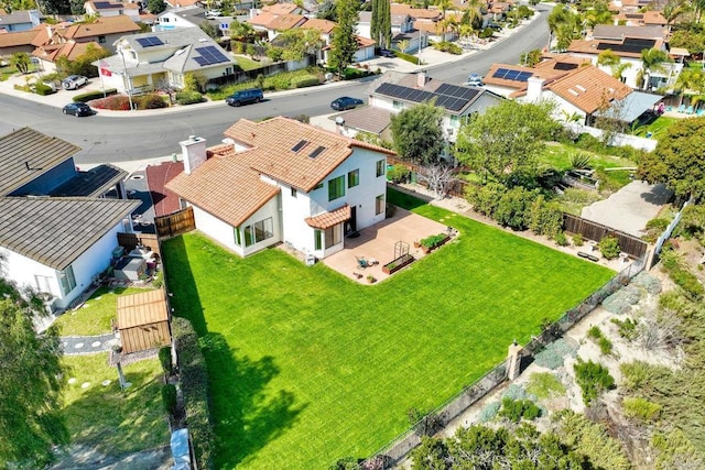 birds eye view of property featuring a residential view