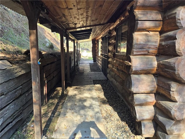 view of horse barn