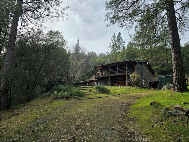 view of back of property