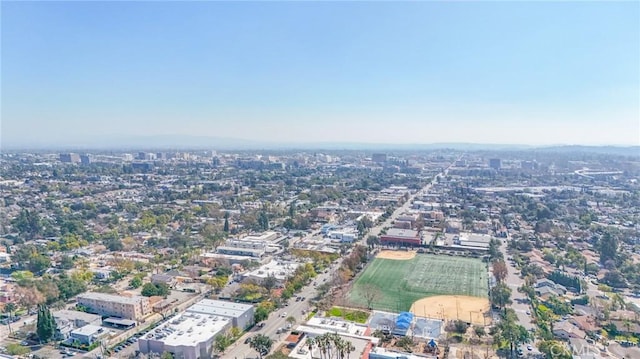 aerial view featuring a view of city