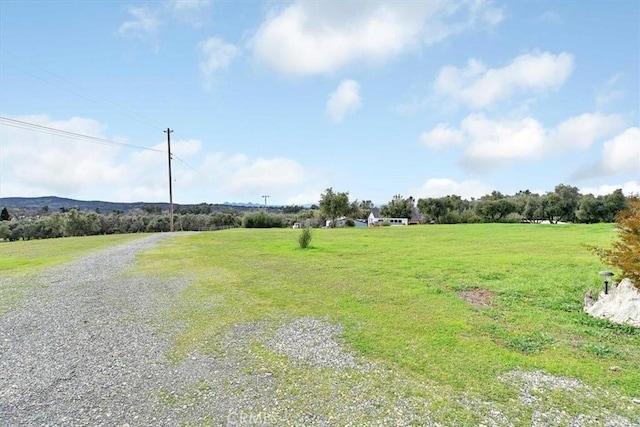 view of street featuring a rural view