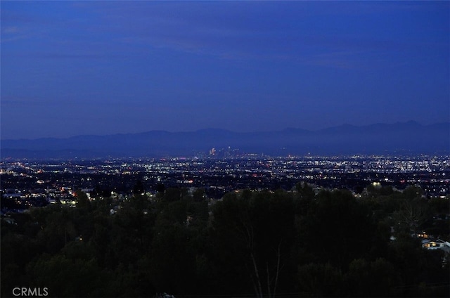 view of city featuring a mountain view