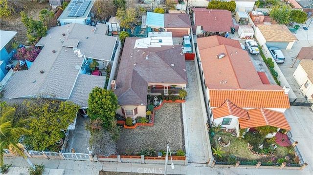 aerial view featuring a residential view