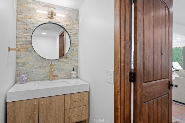 bathroom with vanity