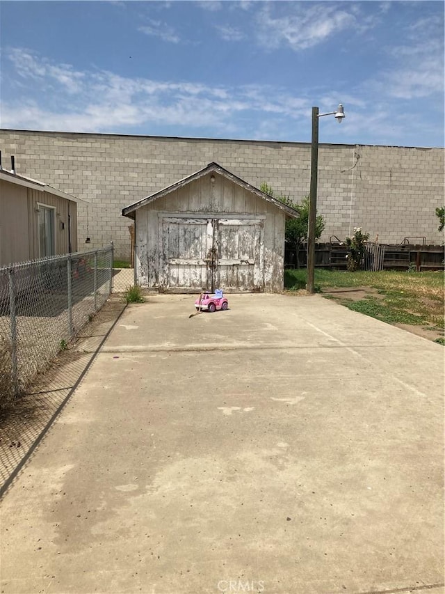 exterior space with fence