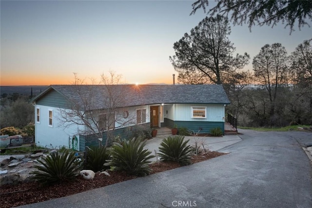 view of ranch-style home