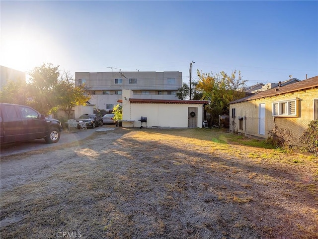 view of back of property