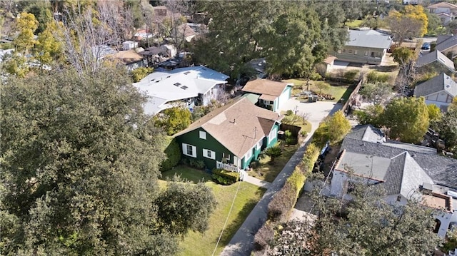 aerial view featuring a residential view