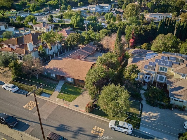 drone / aerial view with a residential view