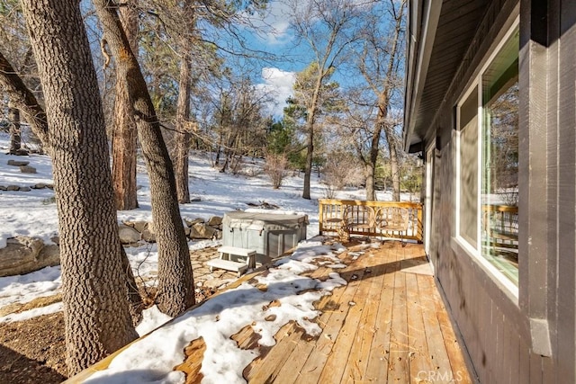 43121 Grizzly Rd, Big Bear Lake, CA 92315 - view of snow covered deck